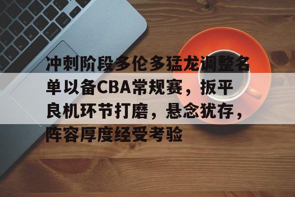 关于冲刺阶段多伦多猛龙调整名单以备CBA常规赛，扳平良机环节打磨，悬念犹存，阵容厚度经受考验的信息